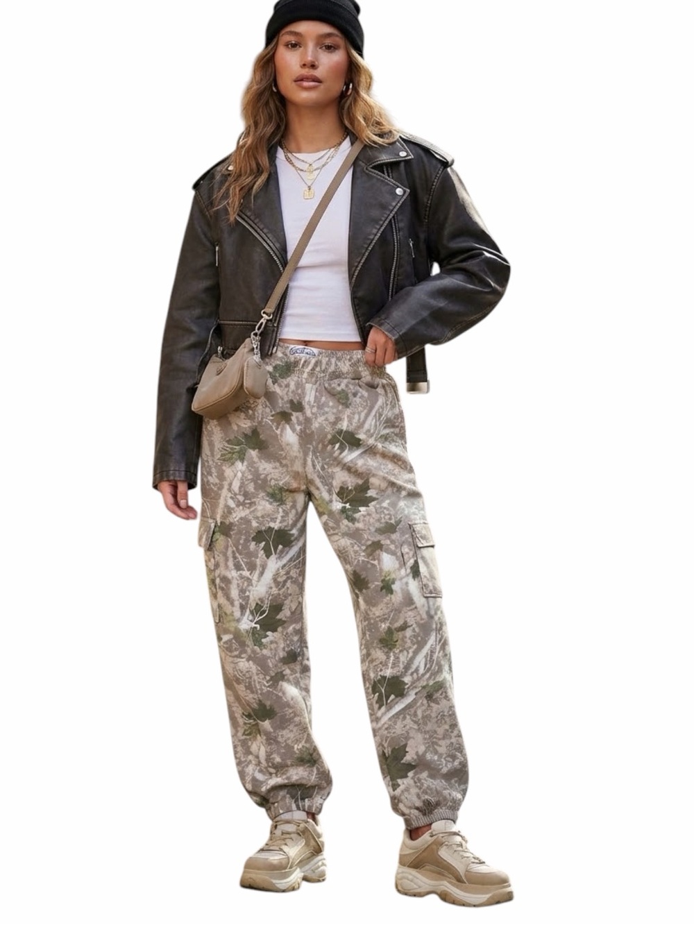 Lily & Lottie x Chelsea DeBoer "In the Woods" Camo Cargo Joggers Size: XL